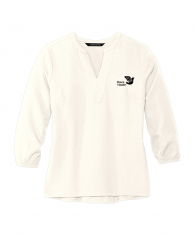 Mercer+Mettle™ Women's Stretch Crepe 3/4-Sleeve Blouse